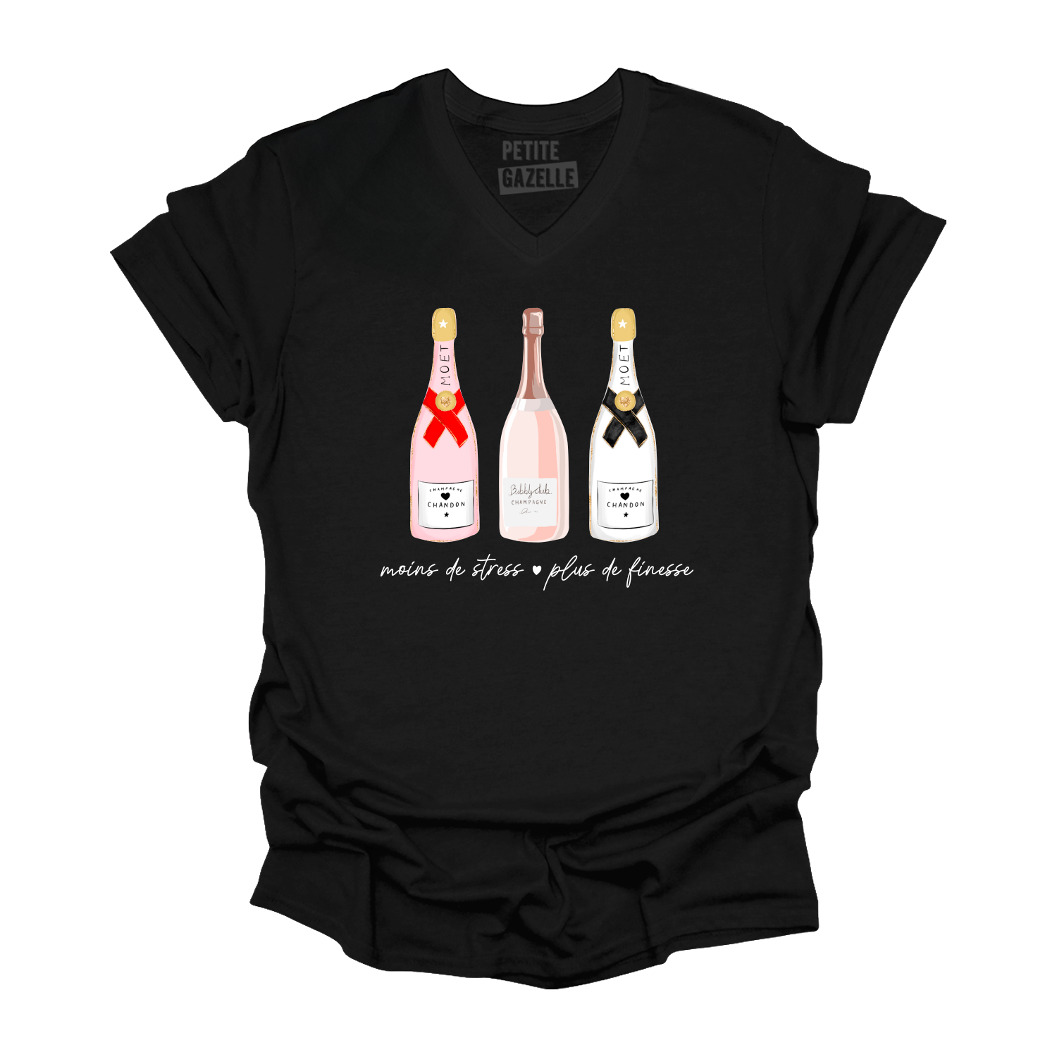 TSHIRT COL en V | Moins de stress, plus de finesse