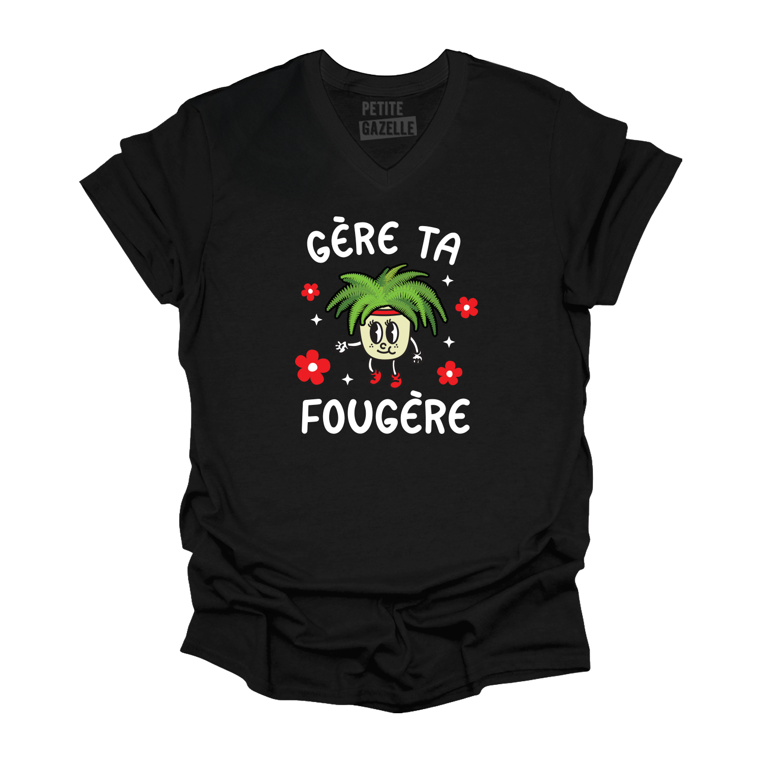TSHIRT COL en V | Gère ta fougère