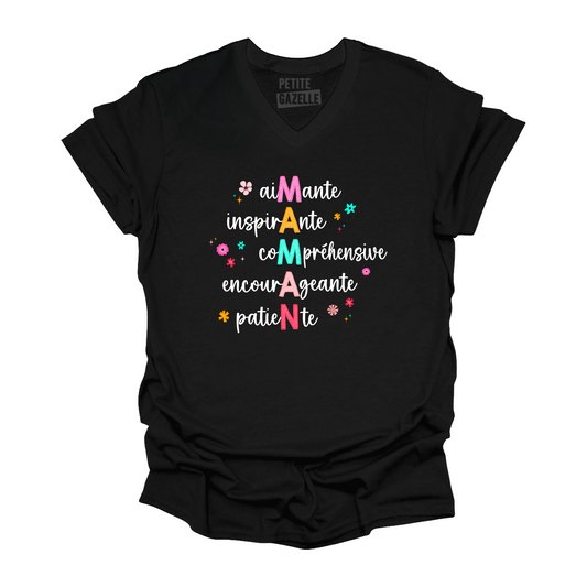 TSHIRT COL en V | Aimante Maman