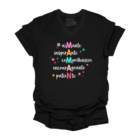 TSHIRT COL en V | Aimante Maman