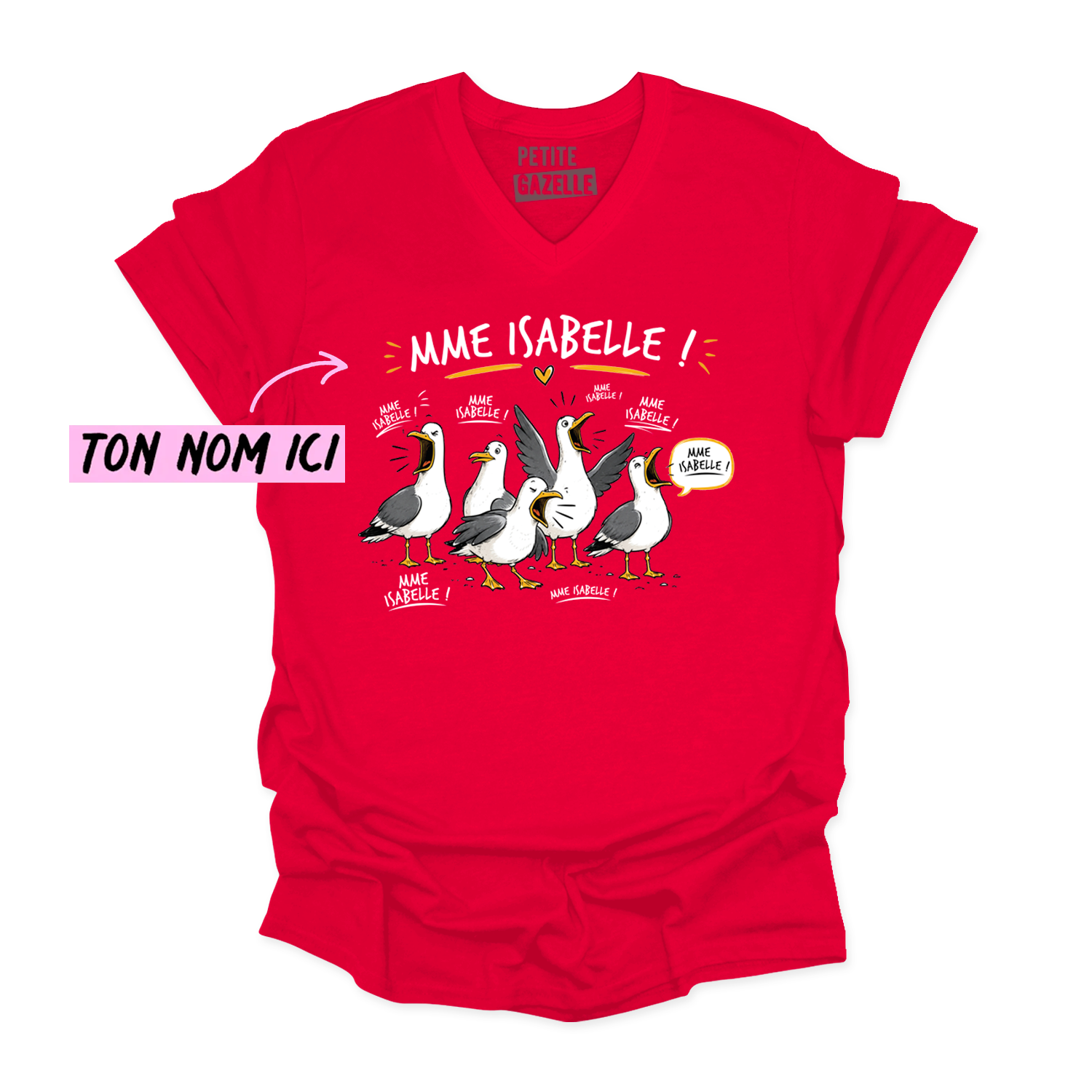 TSHIRT COL en V | Les petites mouettes