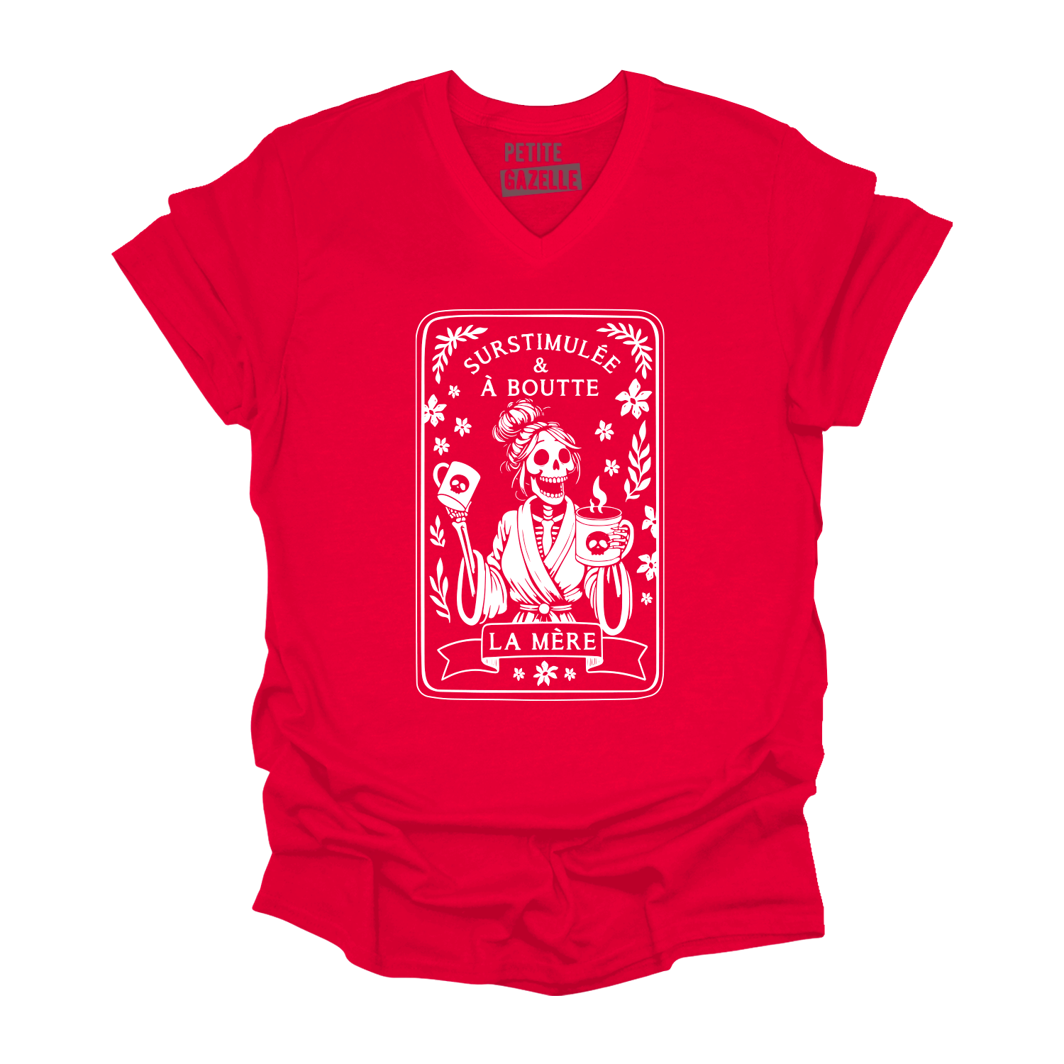 TSHIRT COL en V | Surstimulée & À boutte