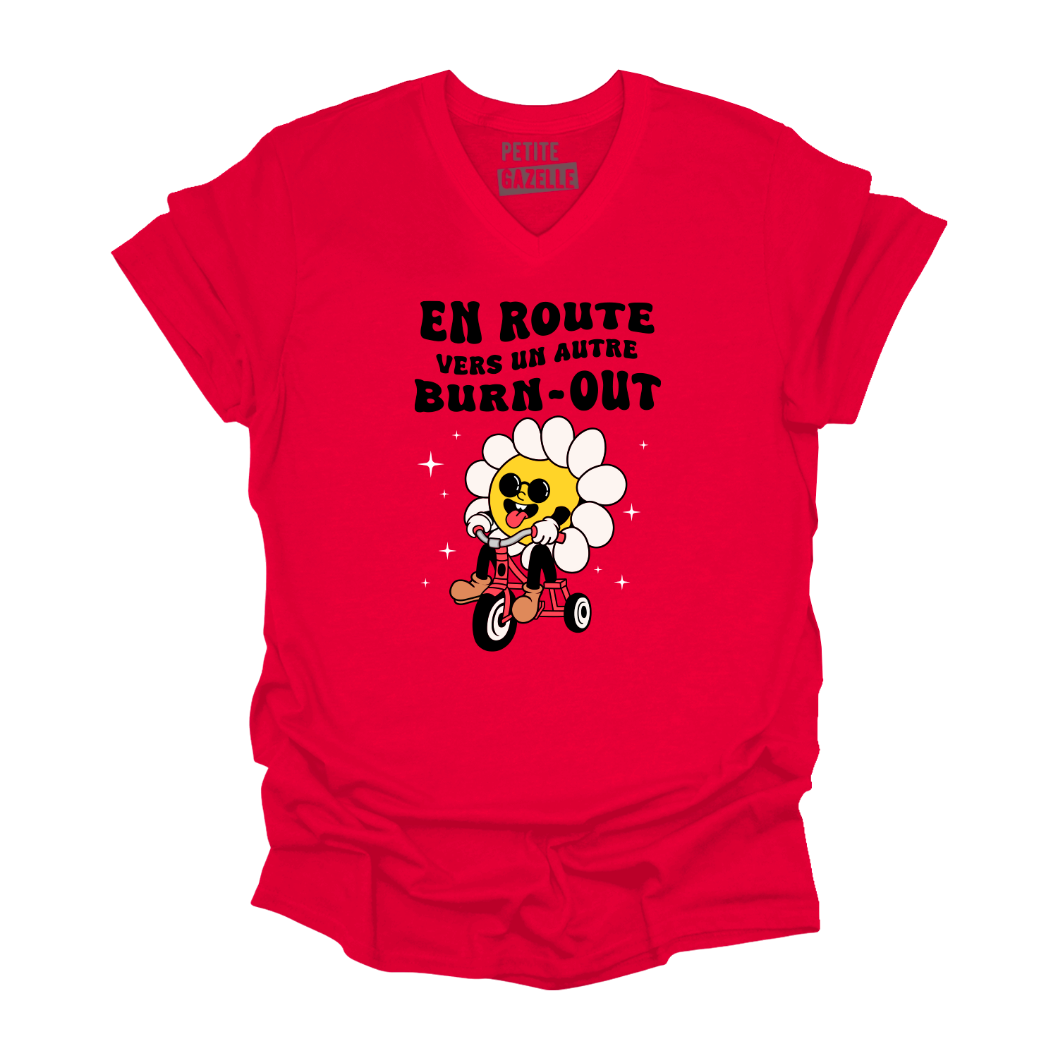 TSHIRT COL en V | En route vers un autre burn-out