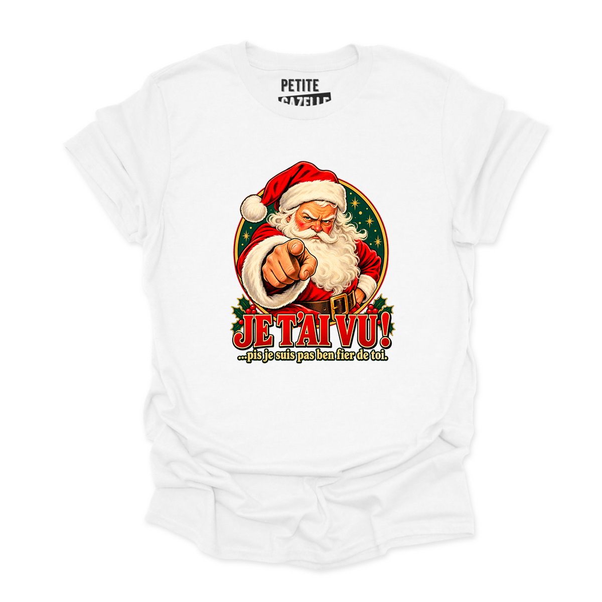 T-SHIRT COL ROND | Je t'ai vu !