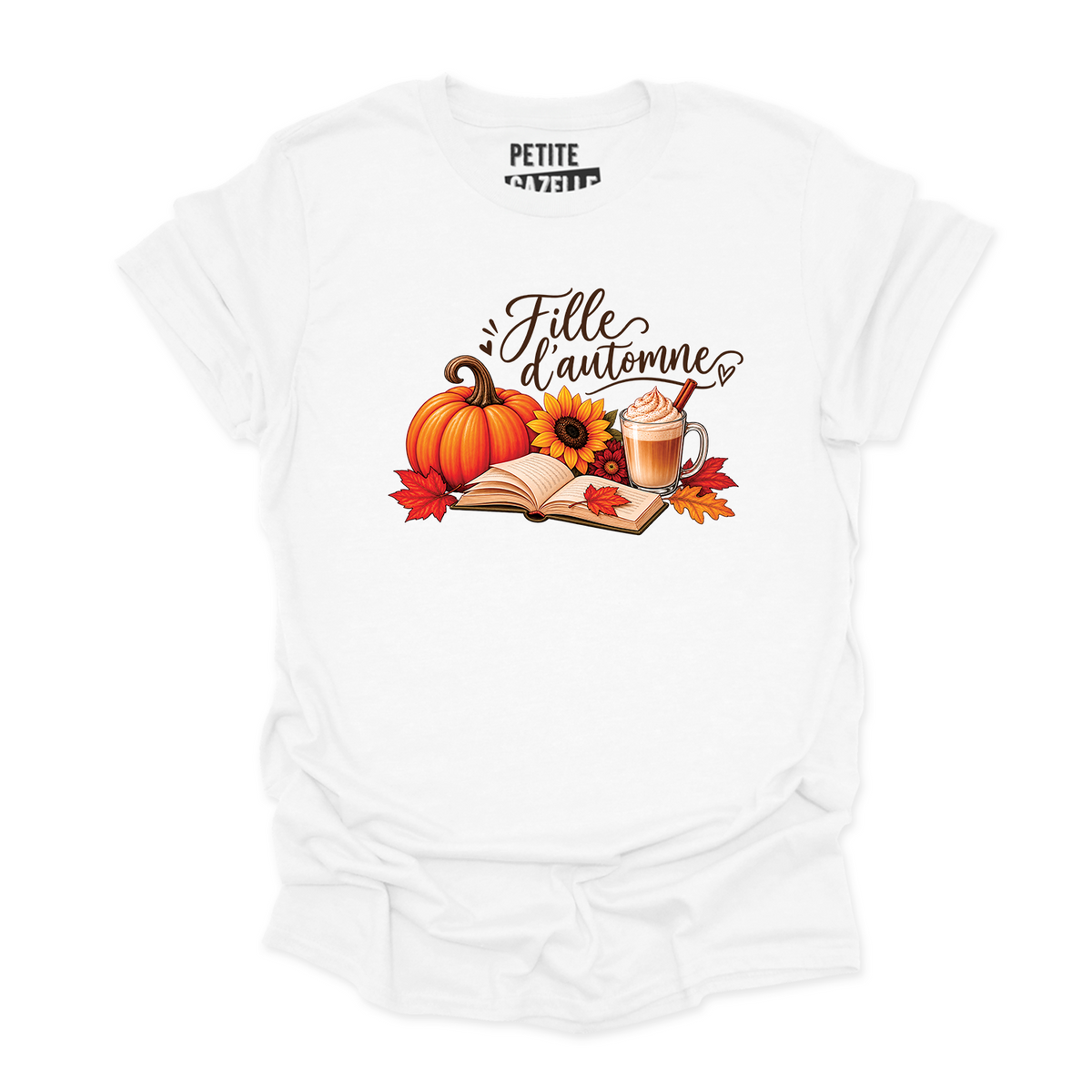 T-SHIRT COL ROND | Citrouille & Livres