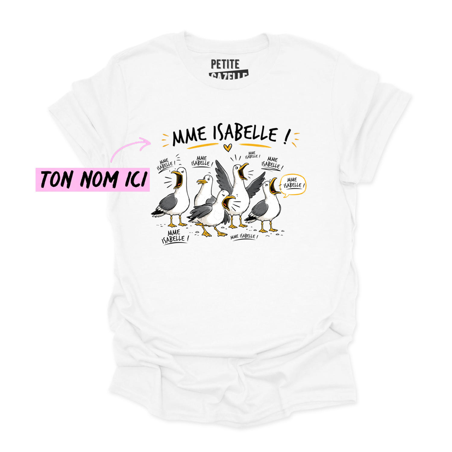 T-SHIRT COL ROND | Les petites mouettes