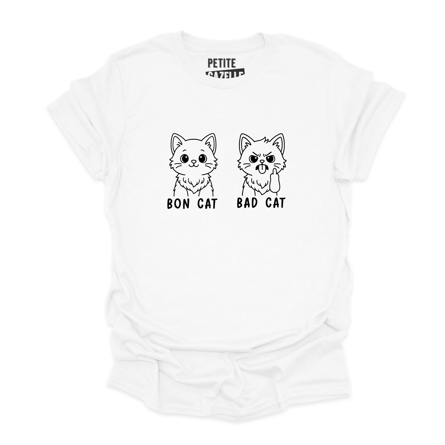 TSHIRT COL ROND | Bon Cat Bad Cat