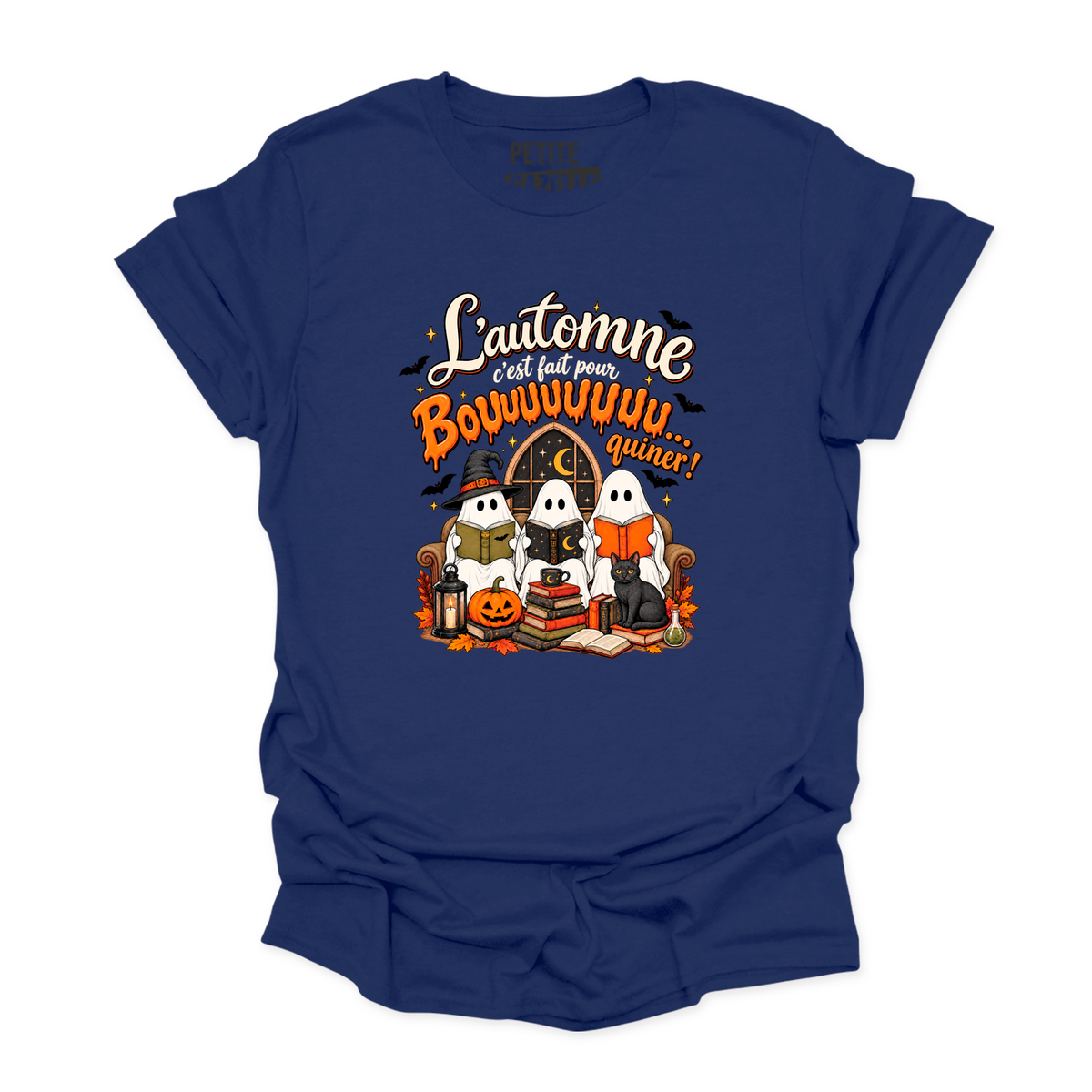 T-SHIRT COL ROND | L'automne c'est fait pour bouquiner !