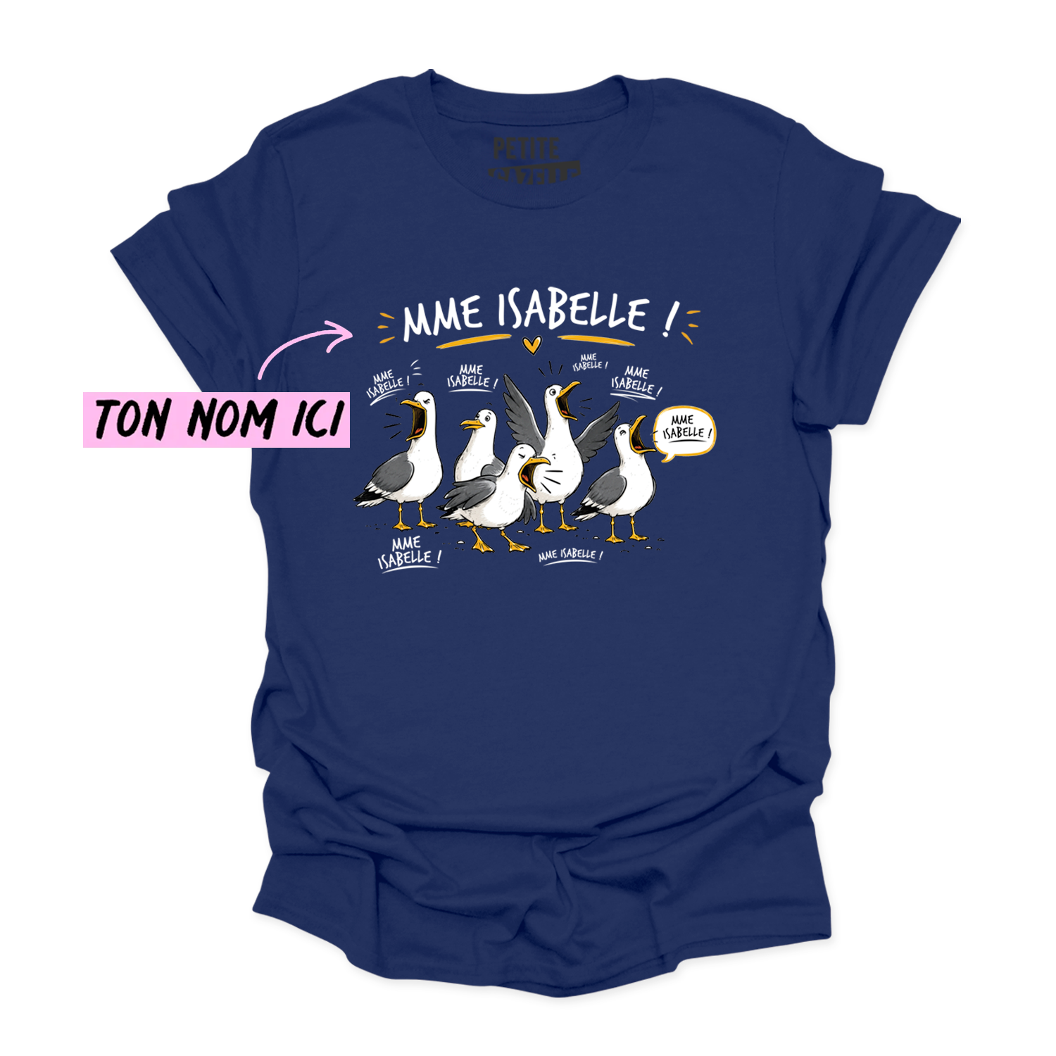 T-SHIRT COL ROND | Les petites mouettes