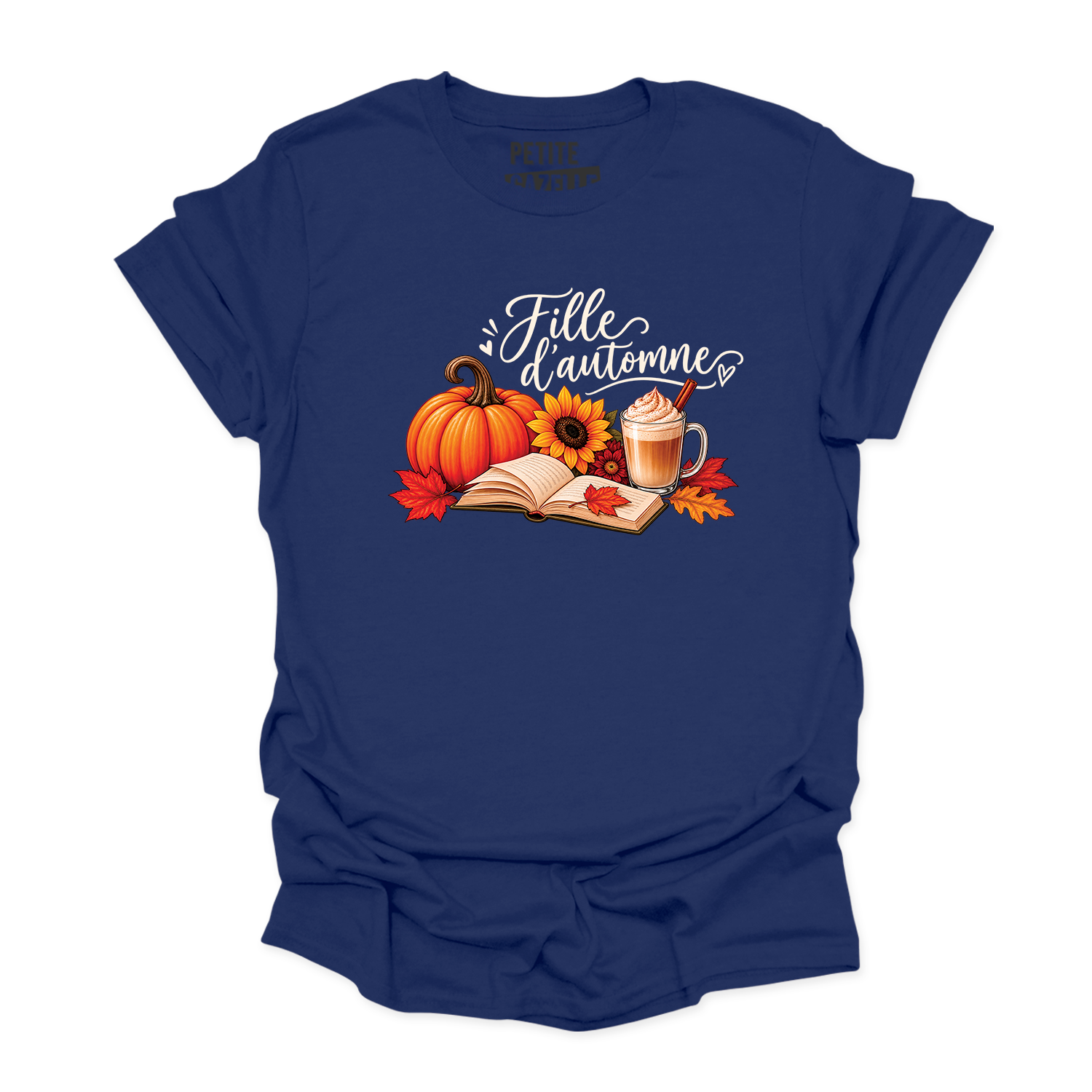 T-SHIRT COL ROND | Citrouille & Livres