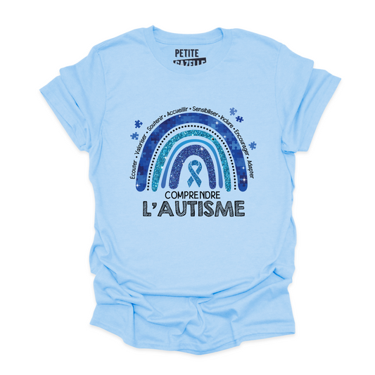 T-SHIRT COL ROND | Autisme Arc-en-ciel