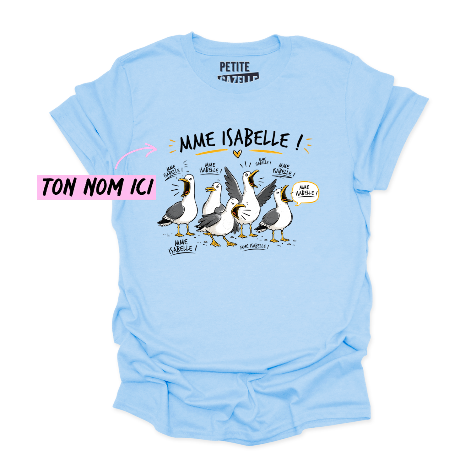 T-SHIRT COL ROND | Les petites mouettes