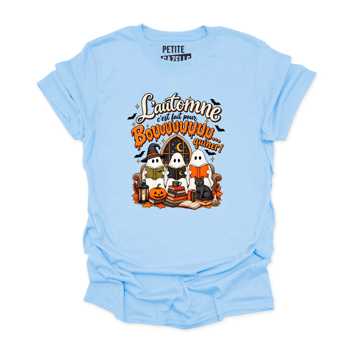 T-SHIRT COL ROND | L'automne c'est fait pour bouquiner !