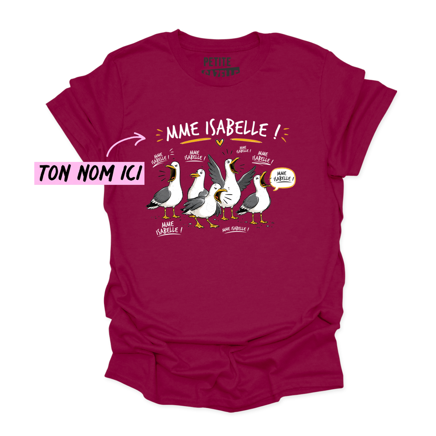 T-SHIRT COL ROND | Les petites mouettes