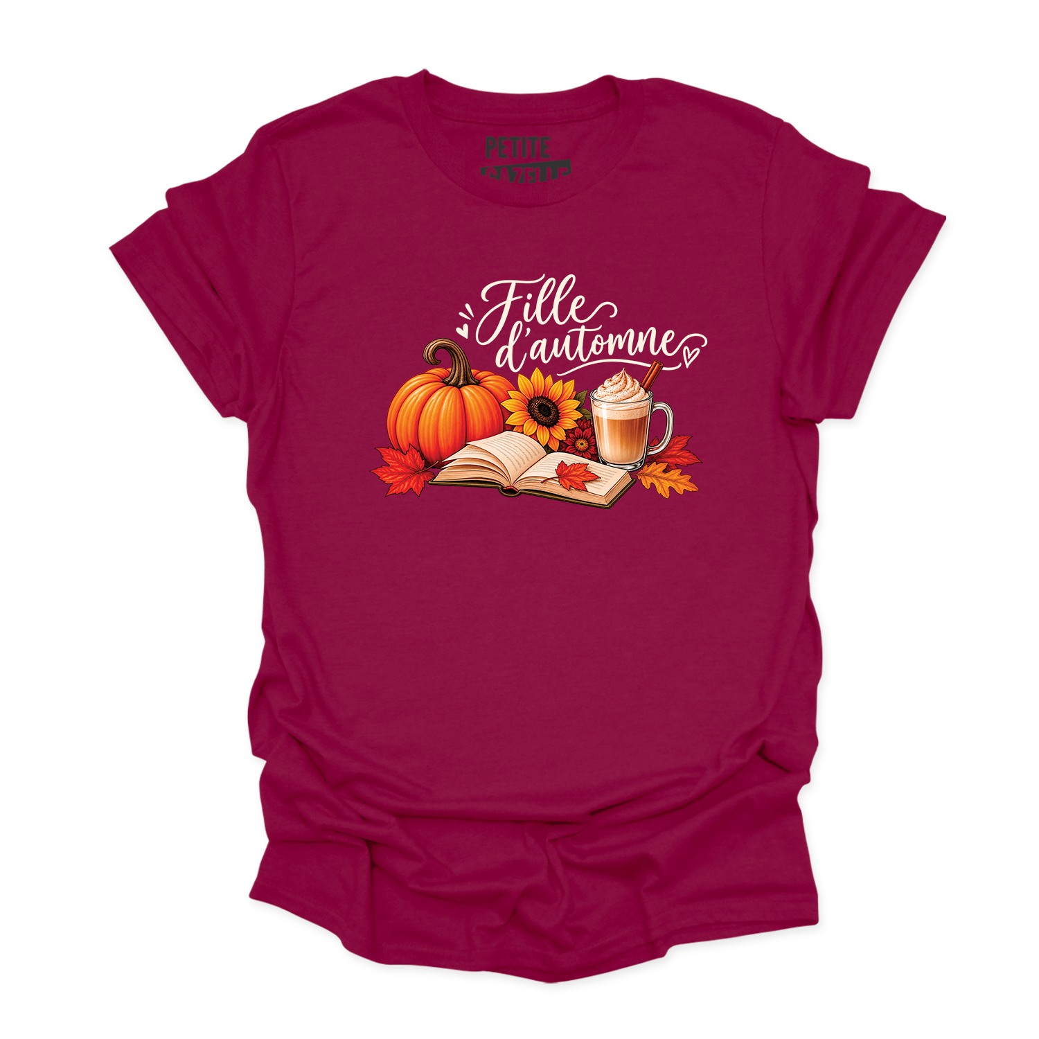 T-SHIRT COL ROND | Citrouille & Livres