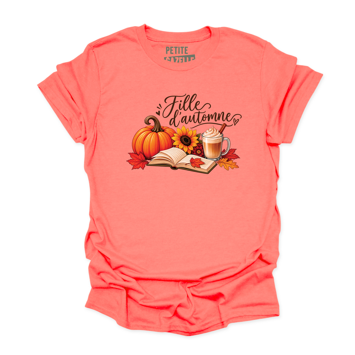 T-SHIRT COL ROND | Citrouille & Livres