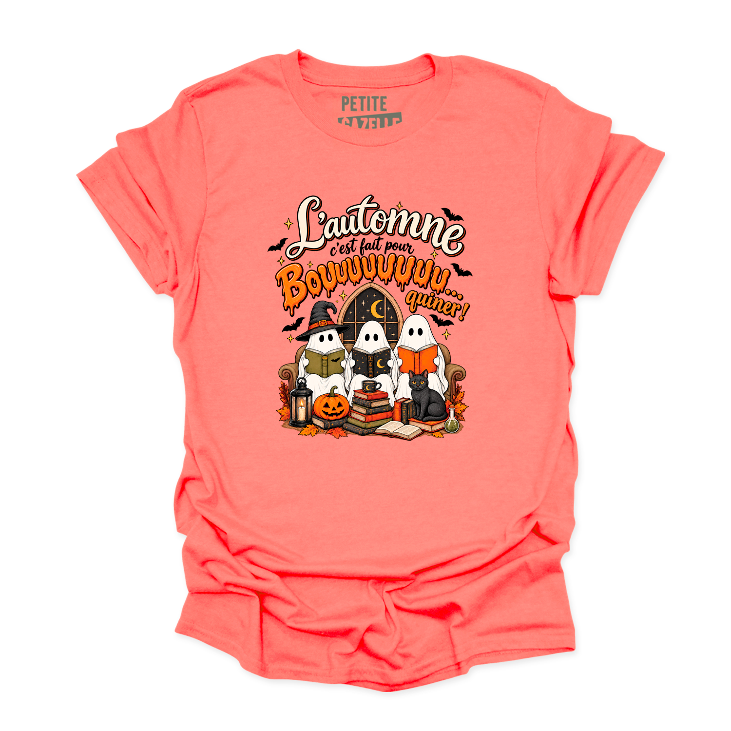 T-SHIRT COL ROND | L'automne c'est fait pour bouquiner !