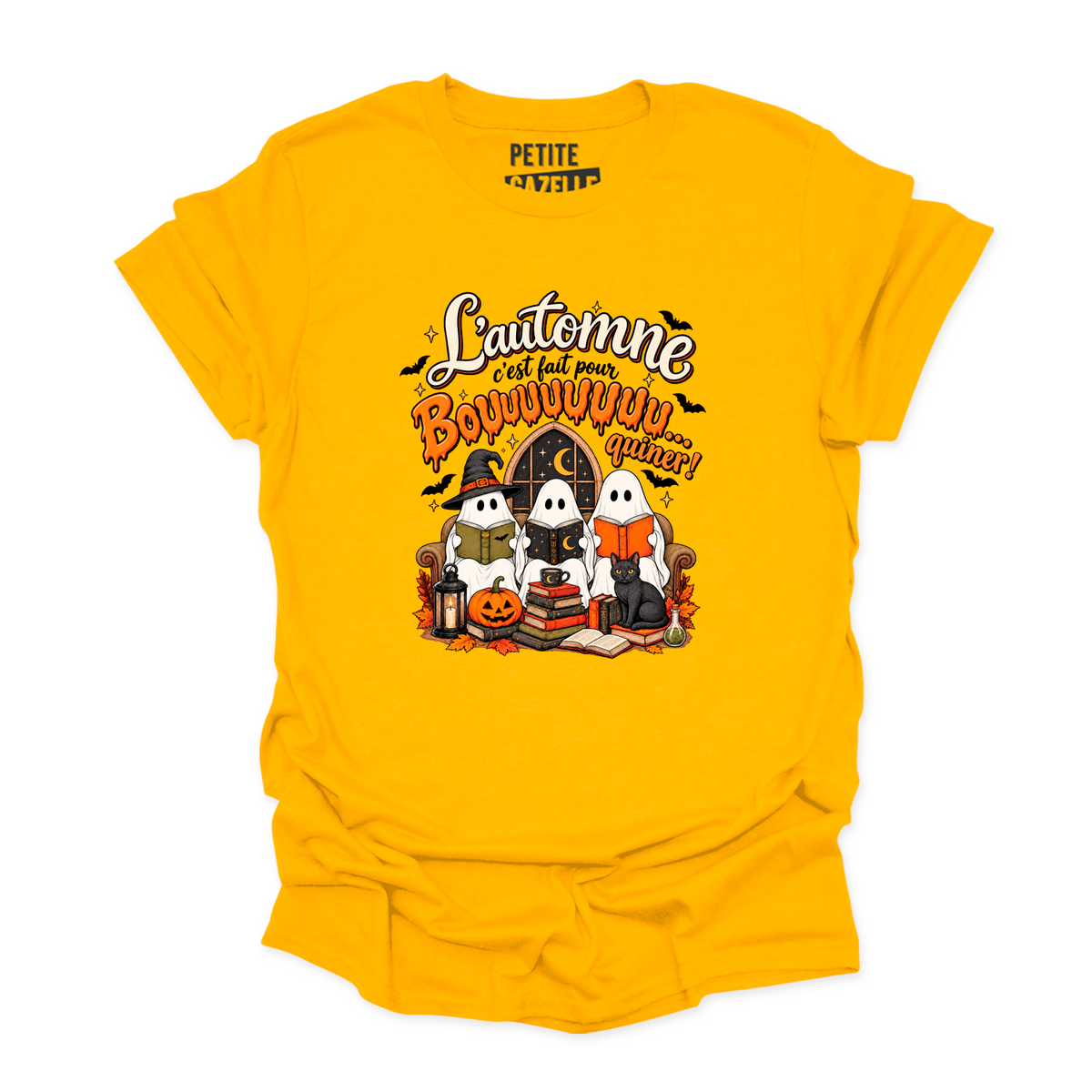 T-SHIRT COL ROND | L'automne c'est fait pour bouquiner !