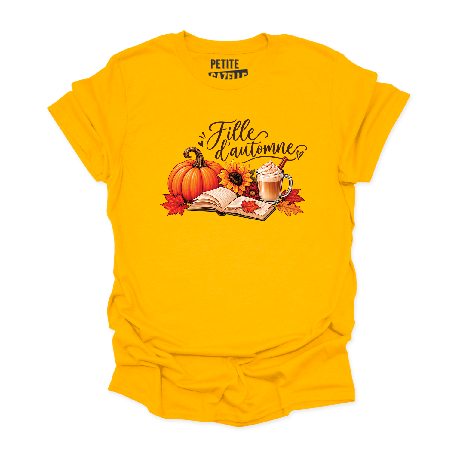 T-SHIRT COL ROND | Citrouille & Livres