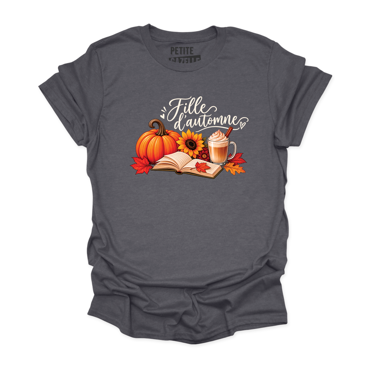 T-SHIRT COL ROND | Citrouille & Livres