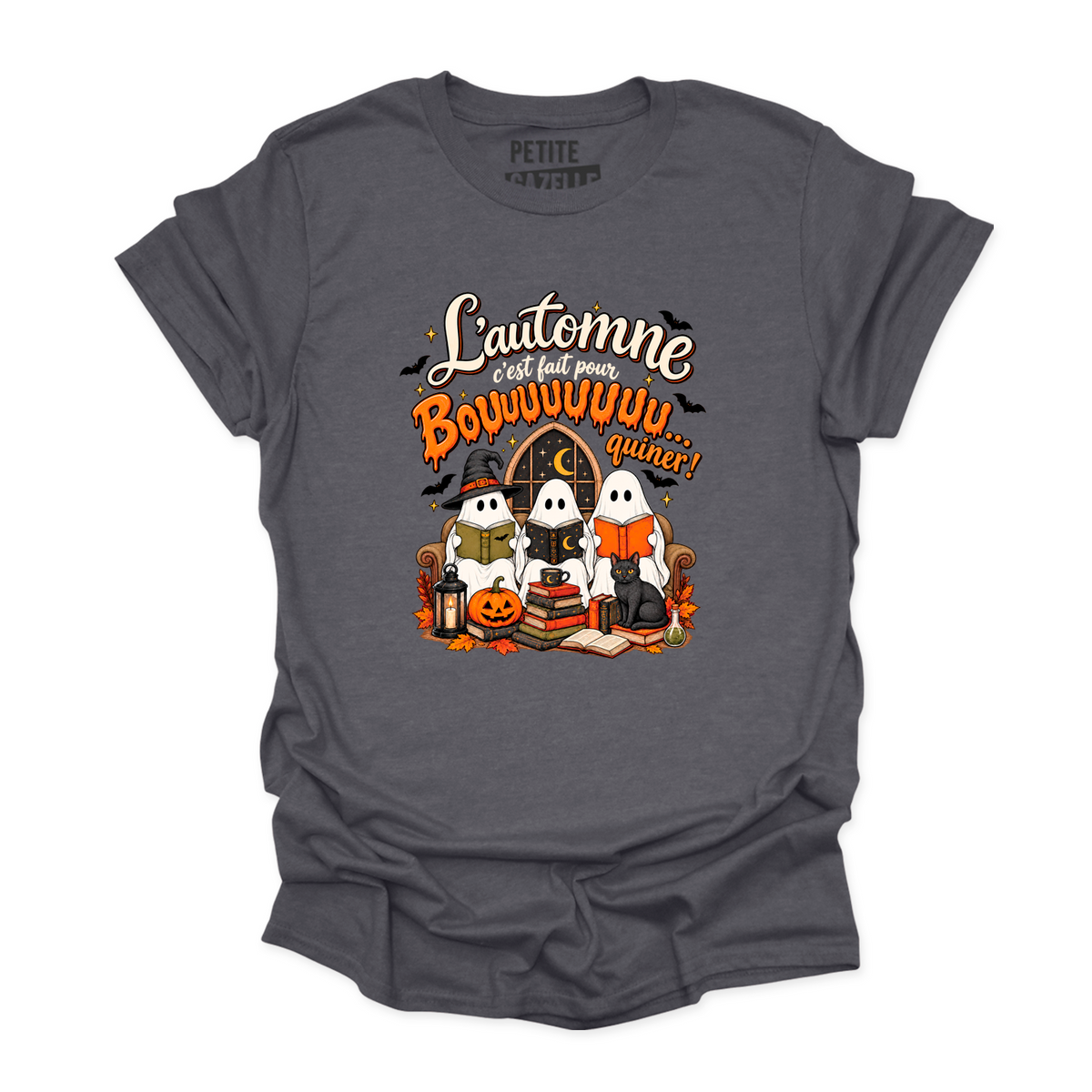 T-SHIRT COL ROND | L'automne c'est fait pour bouquiner !