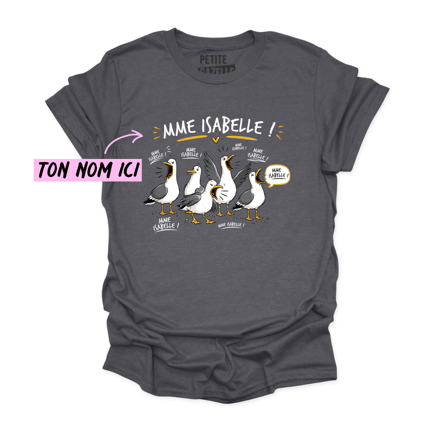 T-SHIRT COL ROND | Les petites mouettes
