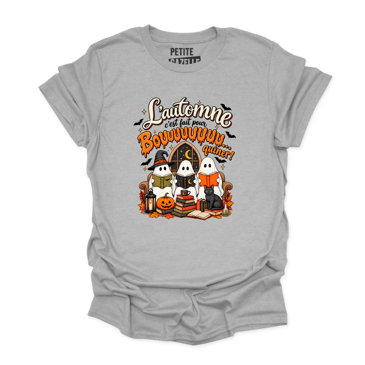 T-SHIRT COL ROND | L'automne c'est fait pour bouquiner !