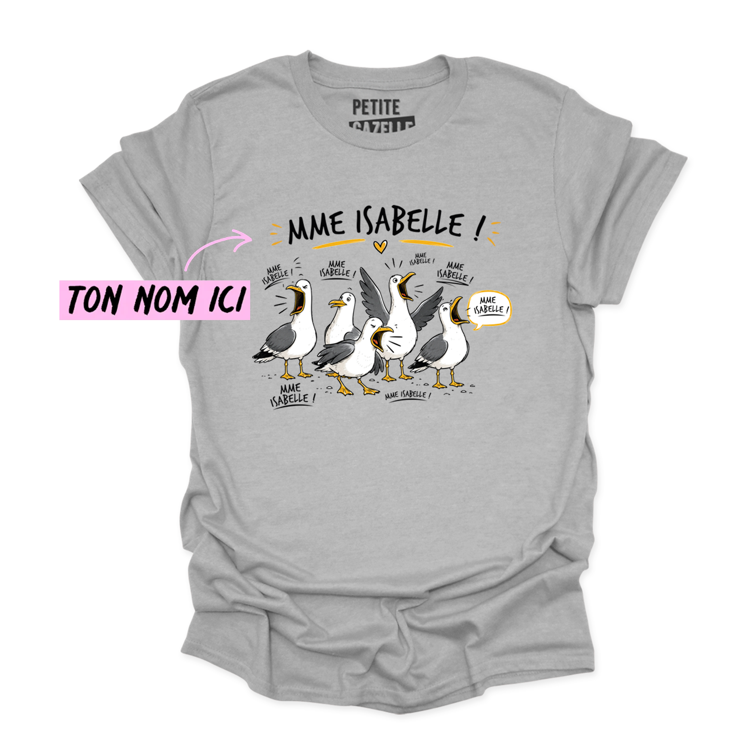T-SHIRT COL ROND | Les petites mouettes