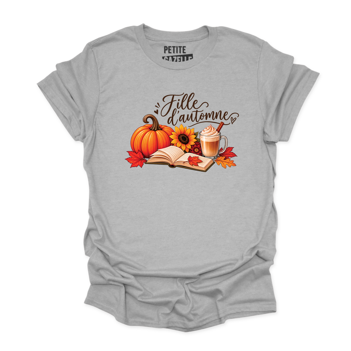 T-SHIRT COL ROND | Citrouille & Livres