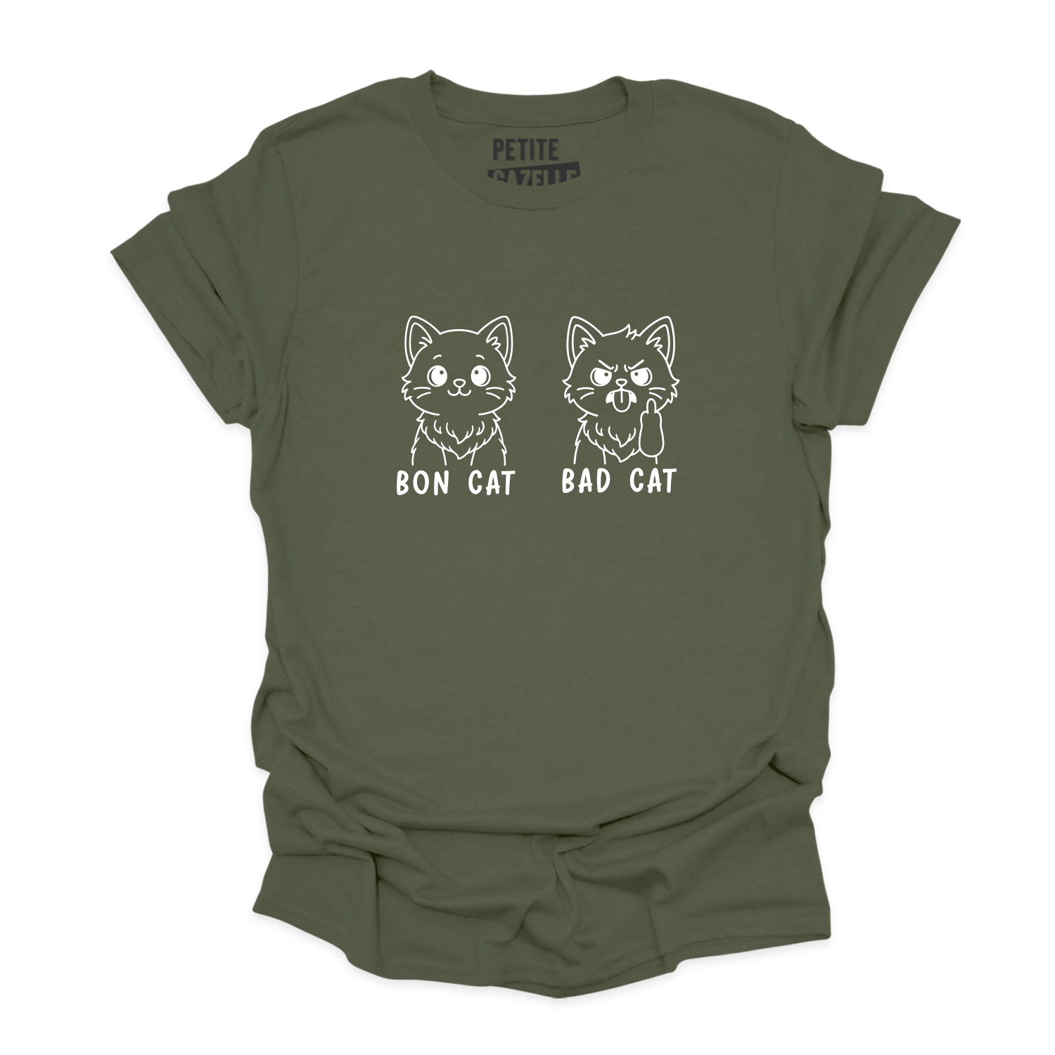 TSHIRT COL ROND | Bon Cat Bad Cat