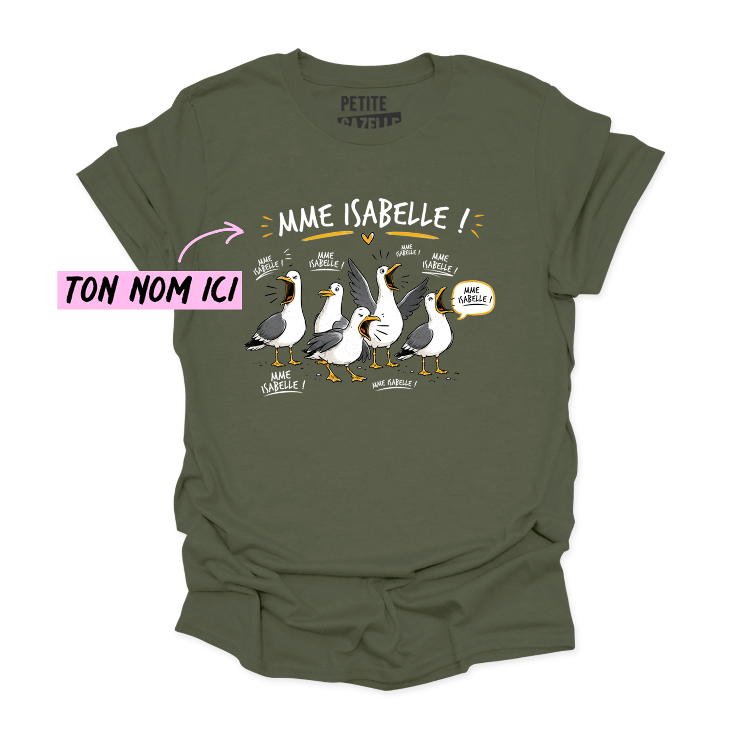 T-SHIRT COL ROND | Les petites mouettes
