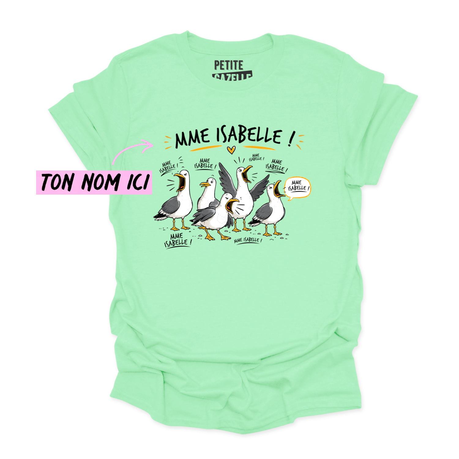 T-SHIRT COL ROND | Les petites mouettes
