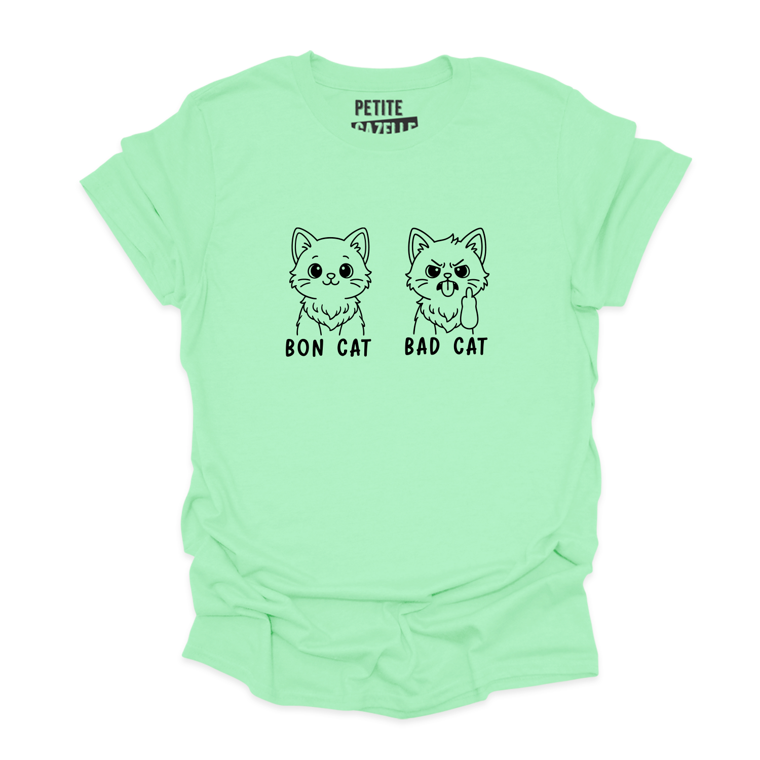 TSHIRT COL ROND | Bon Cat Bad Cat