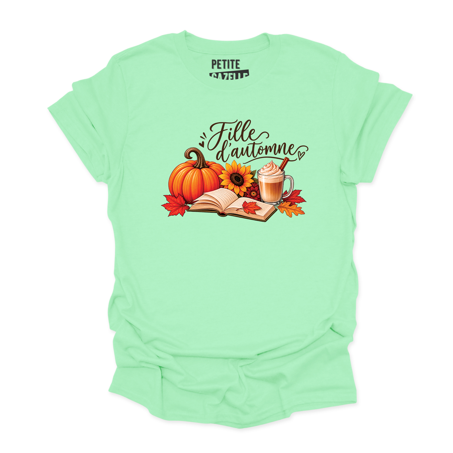 T-SHIRT COL ROND | Citrouille & Livres