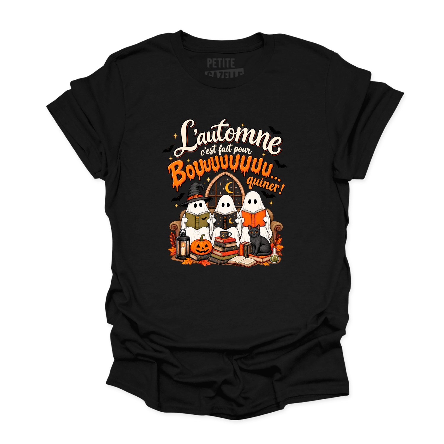 T-SHIRT COL ROND | L'automne c'est fait pour bouquiner !