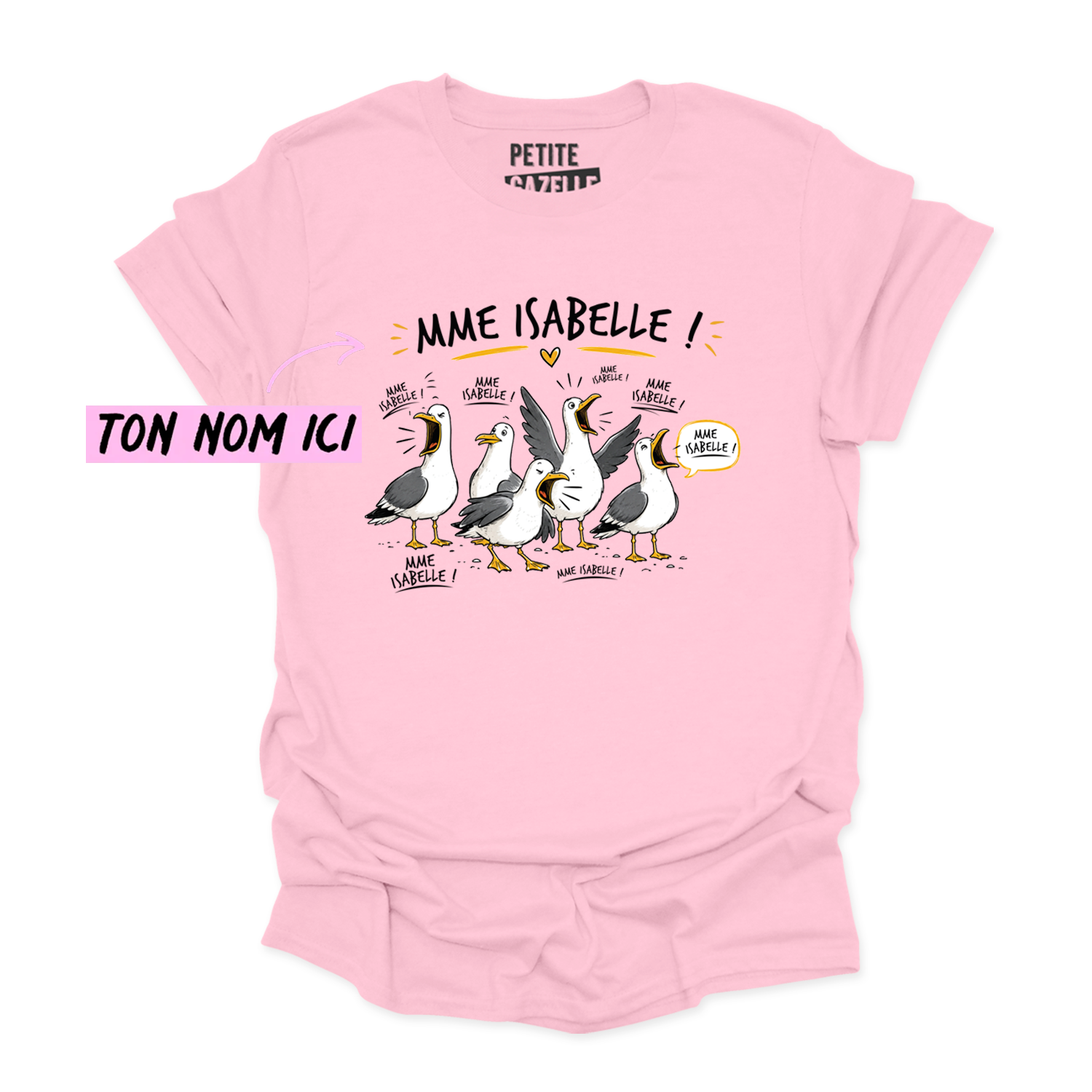 T-SHIRT COL ROND | Les petites mouettes