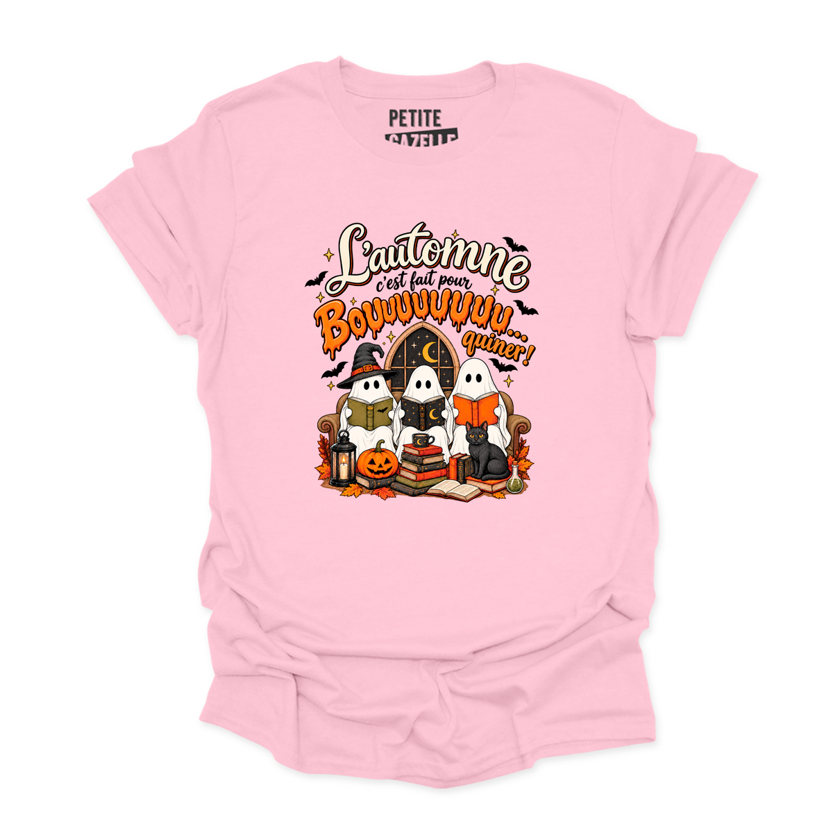 T-SHIRT COL ROND | L'automne c'est fait pour bouquiner !