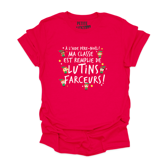 T - SHIRT COL ROND | Ma classe est remplie de lutins - T-shirt Unisexe Col Rond - Petite Gazelle Atelier