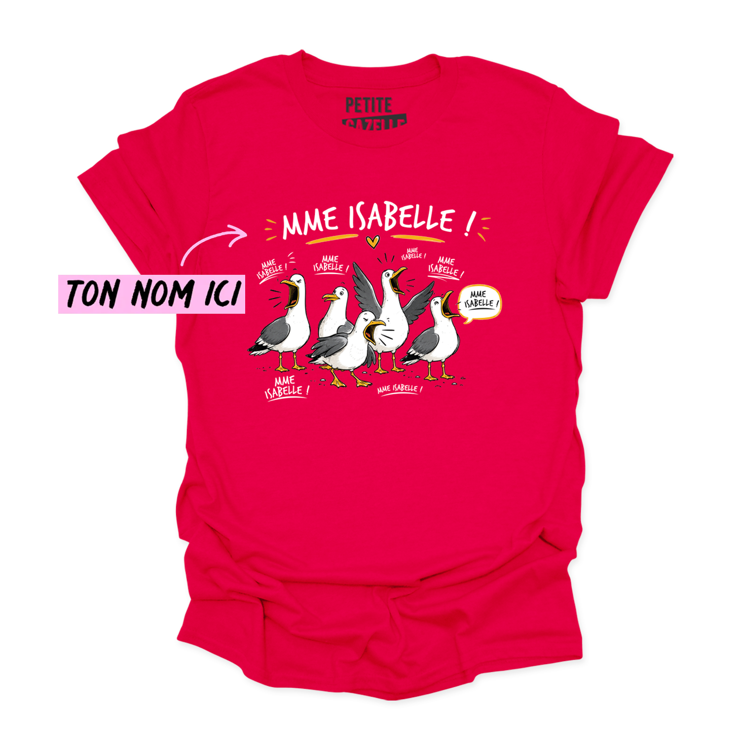 T-SHIRT COL ROND | Les petites mouettes
