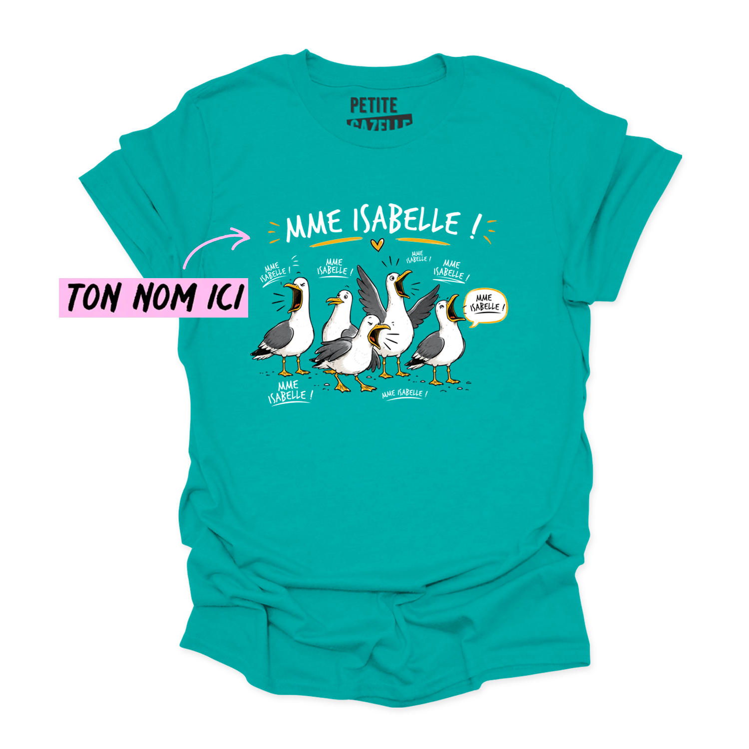 T-SHIRT COL ROND | Les petites mouettes
