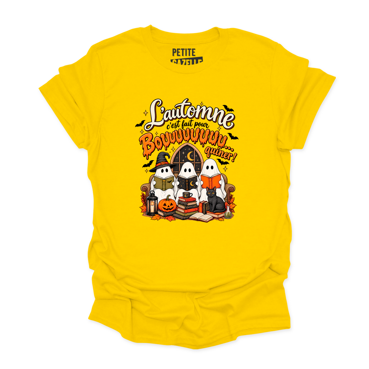 T-SHIRT COL ROND | L'automne c'est fait pour bouquiner !