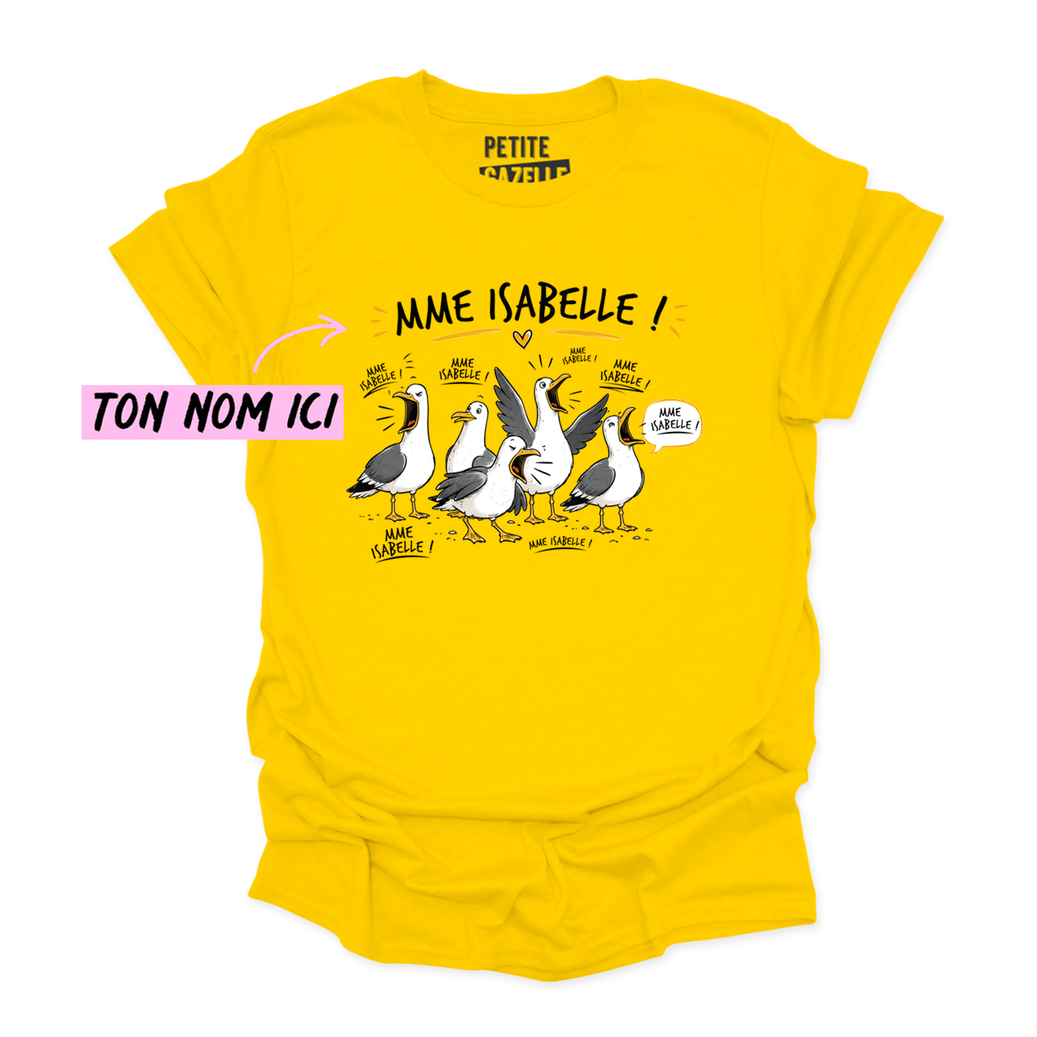 T-SHIRT COL ROND | Les petites mouettes