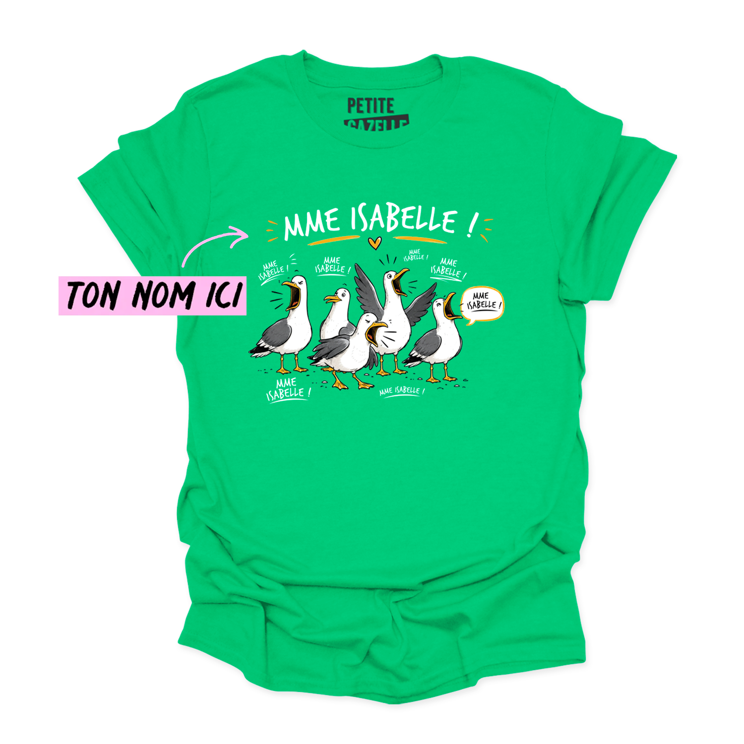 T-SHIRT COL ROND | Les petites mouettes