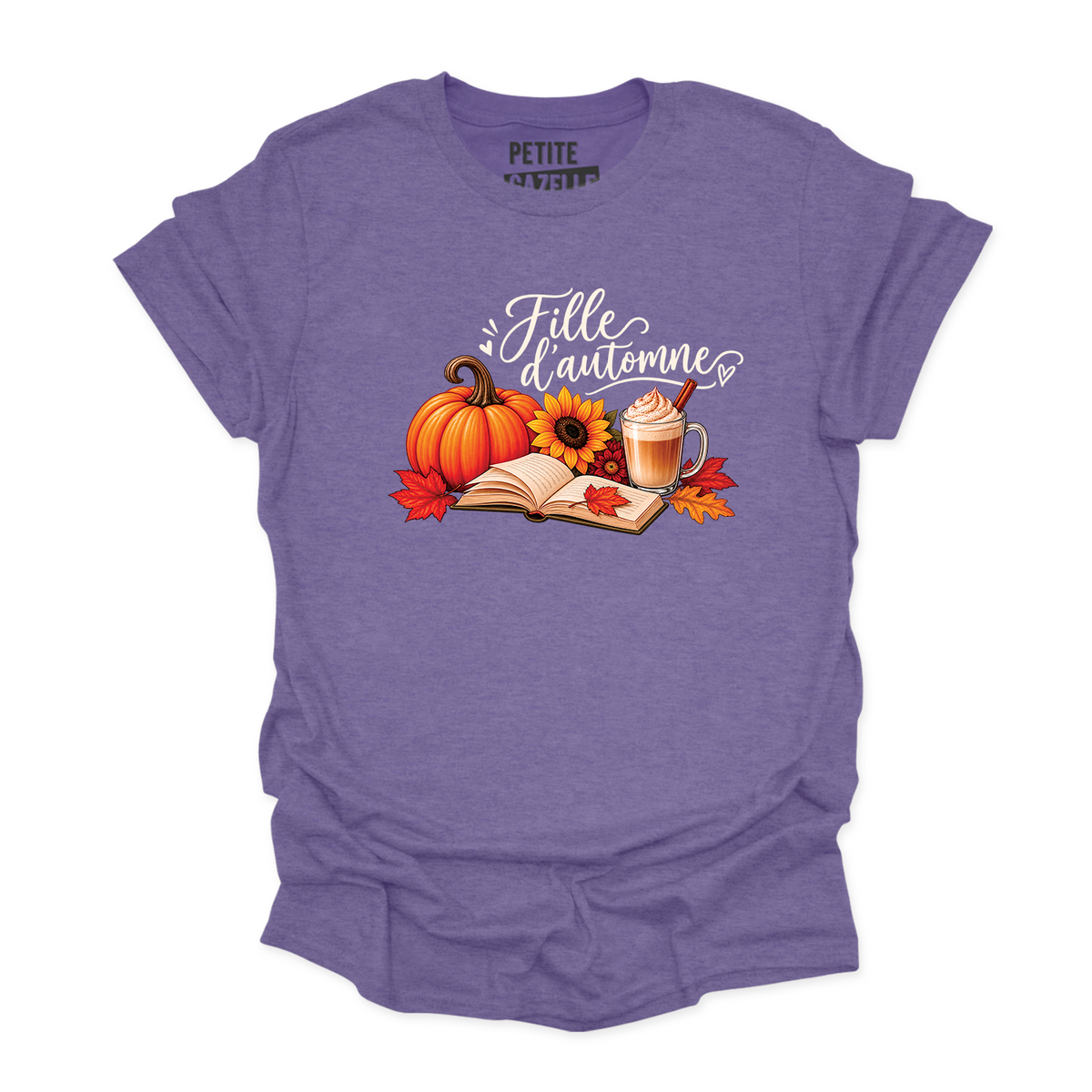 T-SHIRT COL ROND | Citrouille & Livres