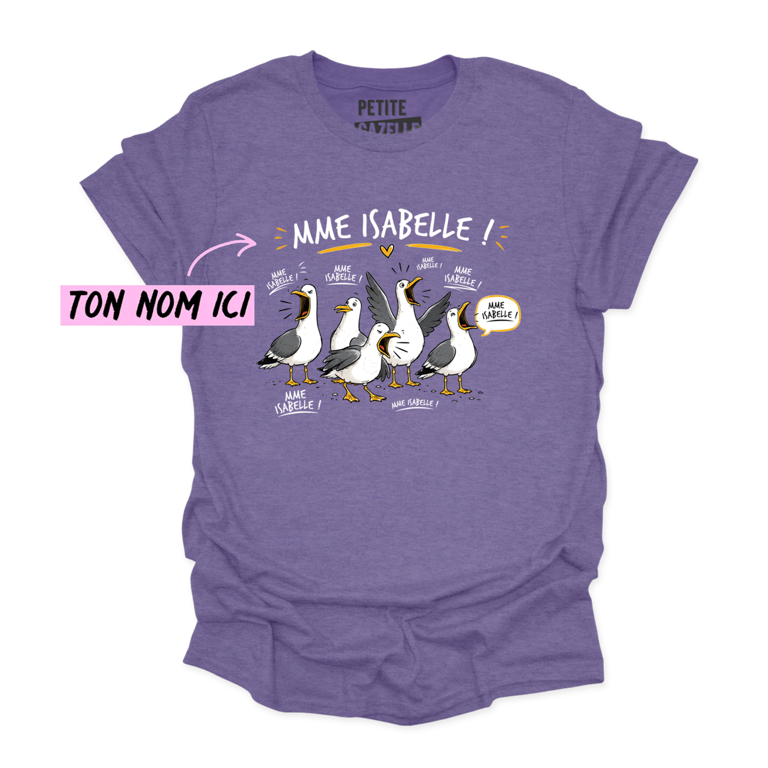T-SHIRT COL ROND | Les petites mouettes