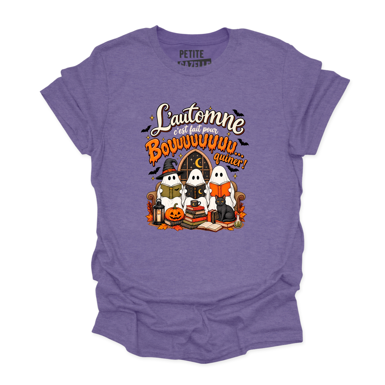 T-SHIRT COL ROND | L'automne c'est fait pour bouquiner !