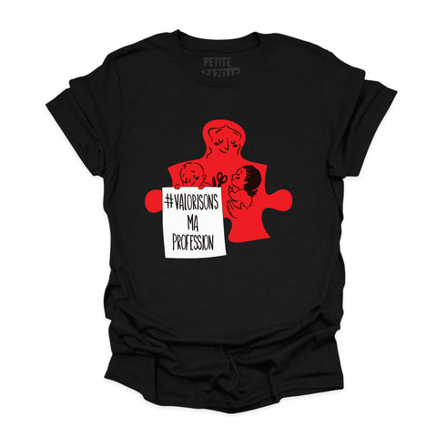 T-shirt unisexe col rond | Valorisons ma profession
