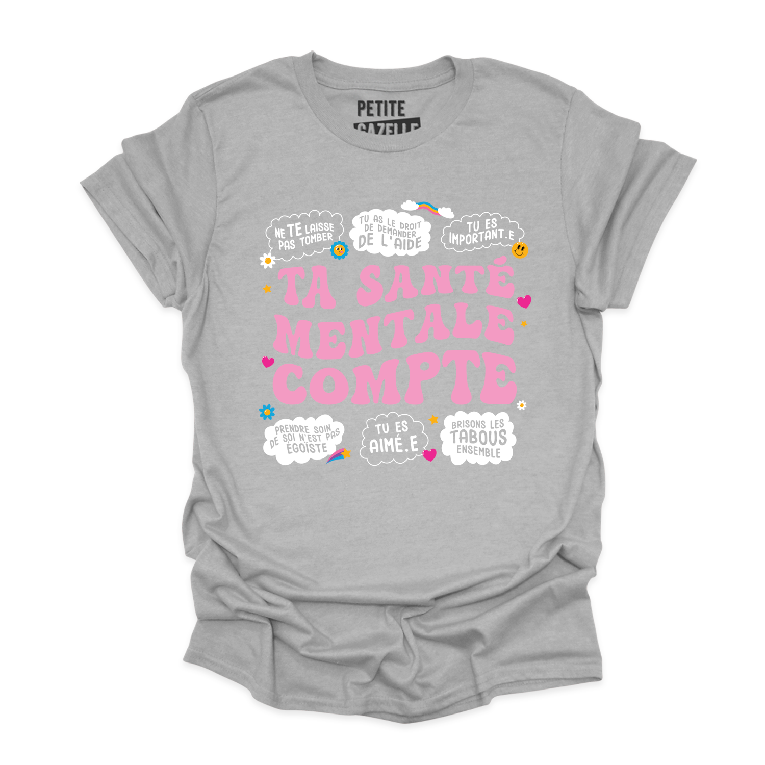 T-SHIRT COL ROND | Ta santé mentale compte