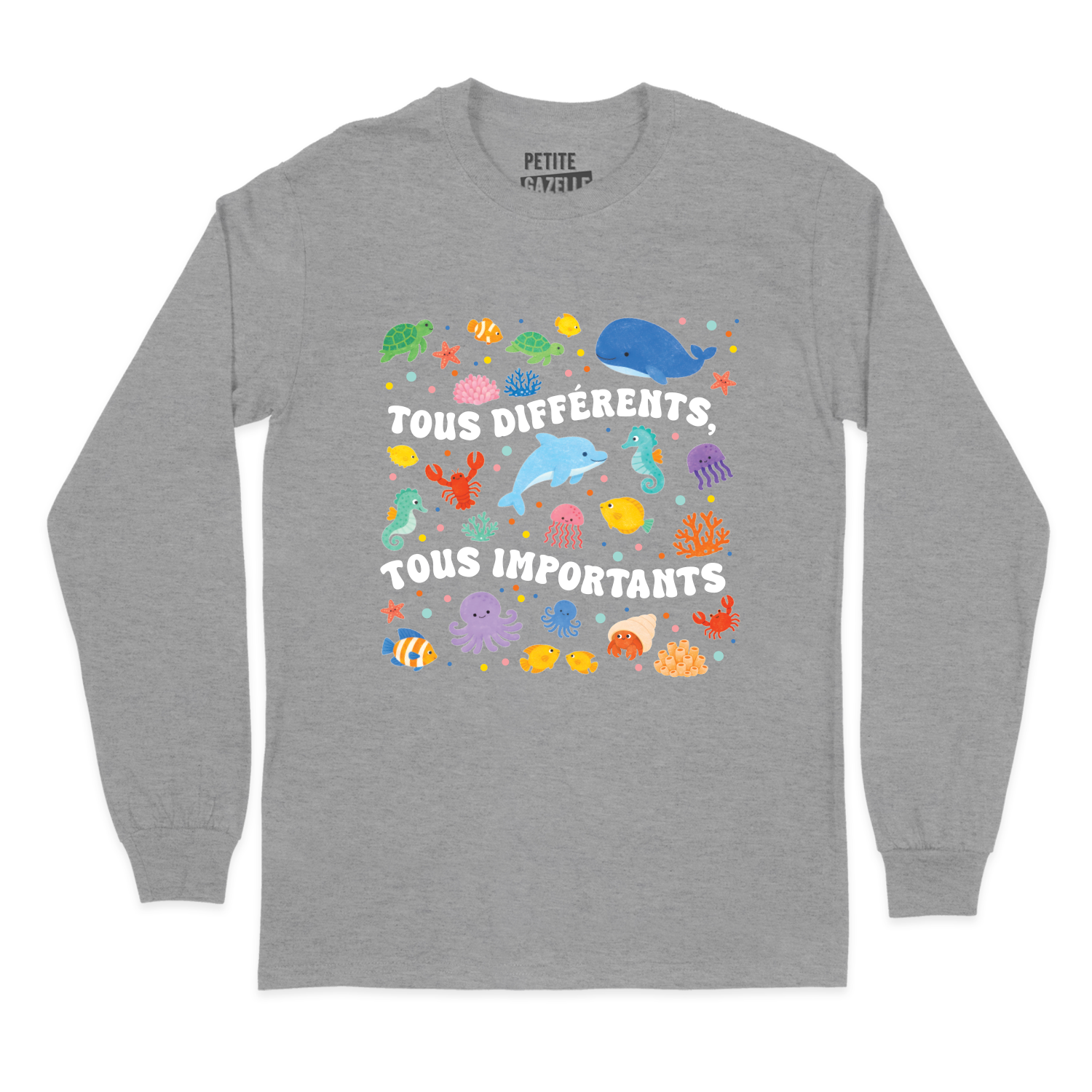 T-SHIRT À MANCHES LONGUES | Tous différents, tous importants
