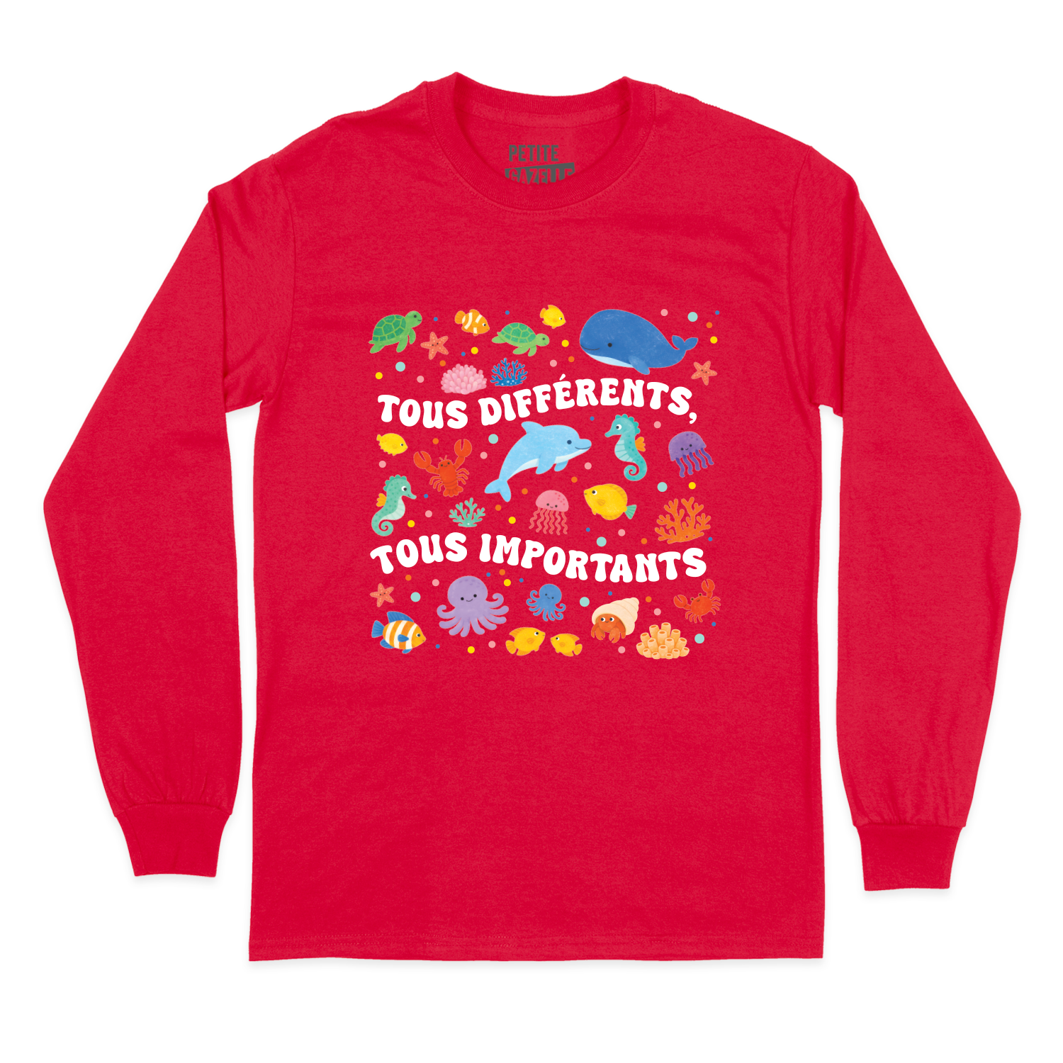 T-SHIRT À MANCHES LONGUES | Tous différents, tous importants